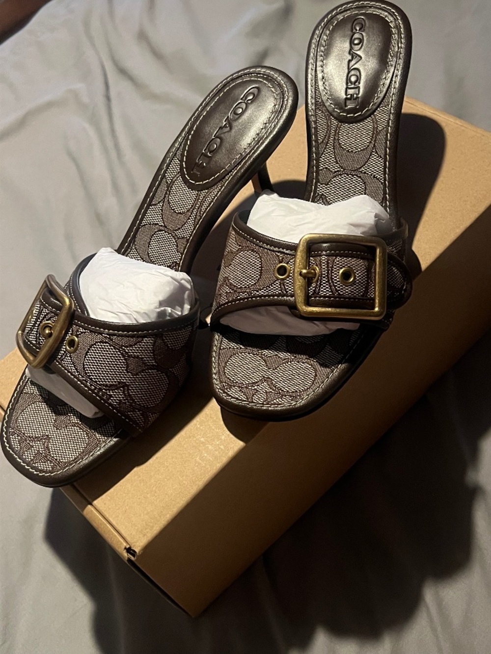 Coach Margot Sandal In Signature Jacquard - Picture 4 of 4